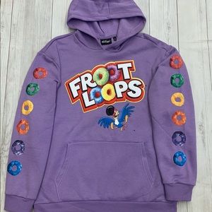 Shirts | Kelloggs Froot Loops Toucan Sam Hoodie Purple Size Large New  Unisex | Poshmark